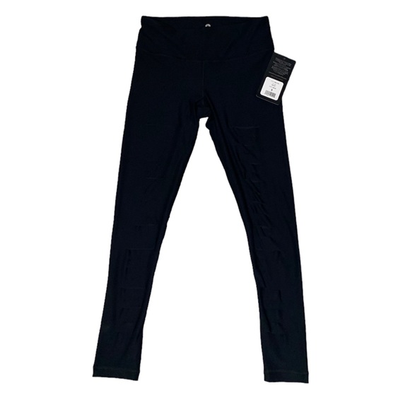 90 Degree NWT Women’s Cut Out Caged Front Black Yoga Pants - Picture 1 of 5